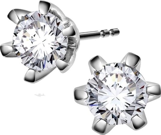 Gems By Gulldia Vida diamantøredobber i 585 hvitt gull 0,60 ct