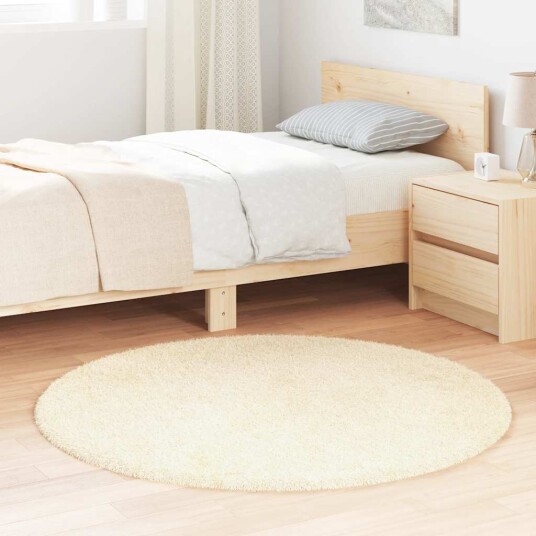 Flossteppe med lang luv NAVARRA krem 120x120 cm polyester 8721158558893