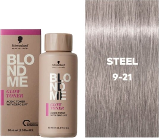 Schwarzkopf BLONDME Glow Toner 9-21 Steel 60 ml