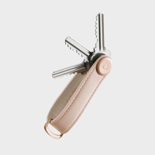 Orbitkey Leather Key Organiser Blush/Blush