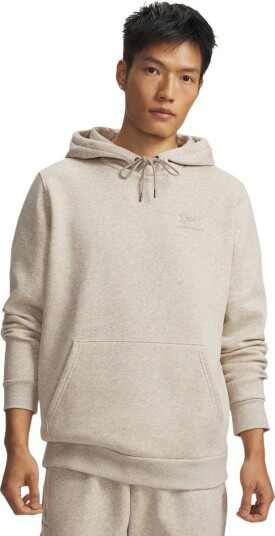 Under Armour Men"s UA Essential Fleece Hoodie Timberwolf Taupe Brown XXL