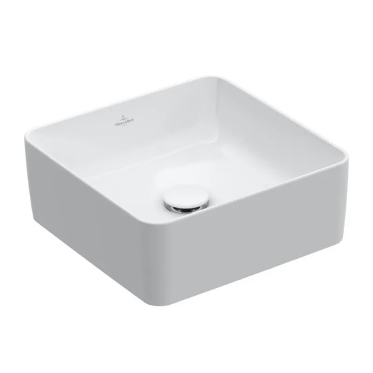 VILLEROY & BOCH COLLARO SERVANT 38X38, TITANCERAM HVIT ALPIN U/ARMATURHULL OG OVERLØP VILLEROY & BOCH COLLARO SERVANT 38X38, TITANCERAM HVIT ALPIN U/ARMATURHULL OG OVERLØP