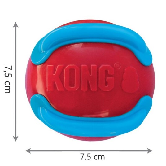 Kong Jaxx Brights belønnings ball med lyd ø 7.5cm