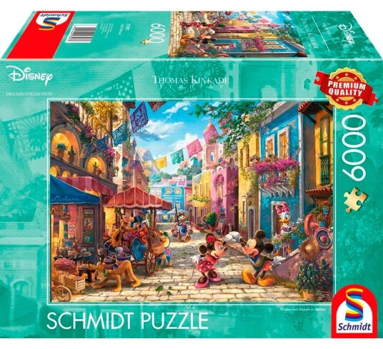 Schmidt puslespill Kinkade Disney Mikke og Minnie i Mexico puslespill 6000 brikker Schmidt puslespill Kinkade Disney Mikke og Minnie i Mexico puslespill 6000 brikker