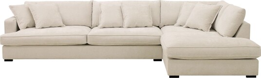 Rossita Lyx 4 seters Høyrevendt L formet Extra Dyp Sjeselongsofa i Chenille Beige Chenille Rossita Lyx 4 seters Høyrevendt L formet Extra Dyp Sjeselongsofa i Chenille Beige Chenille