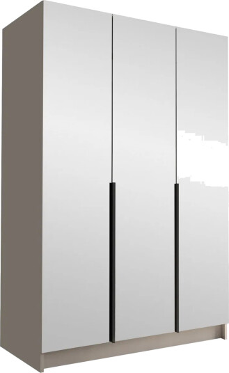 Herrljunga Garderob med Speil 150 cm - Kashmir/Svart