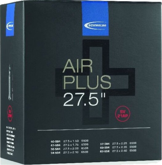 Schwalbe Air Plus slange 27,5" 1.50-2.40 (40/62-584) med 40mm racerventil