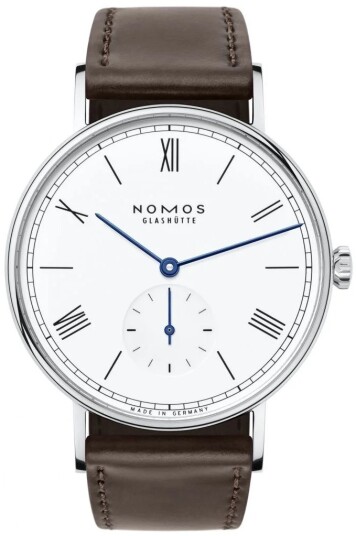 Nomos Glashütte Herreklokke N 237 Ludwig Hvit/Lær Ø37.5 mm Nomos Glashütte Herreklokke N 237 Ludwig Hvit/Lær Ø37.5 mm