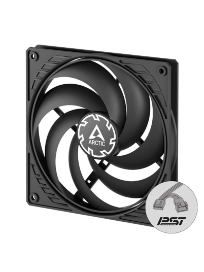 Arctic P14 Slim 140 mm Kabinettvifte med PWM og PST Sort Arctic P14 Slim 140 mm Kabinettvifte med PWM og PST Sort