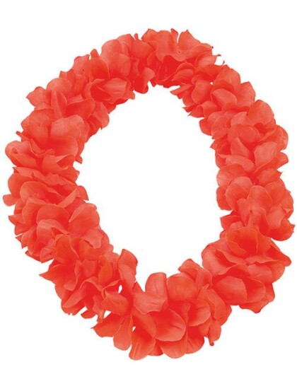 Fluffy Orange Hawaii Krans