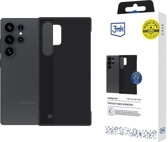 3mk Just20g matt deksel til Samsung Galaxy S25 Ultra – matt svart