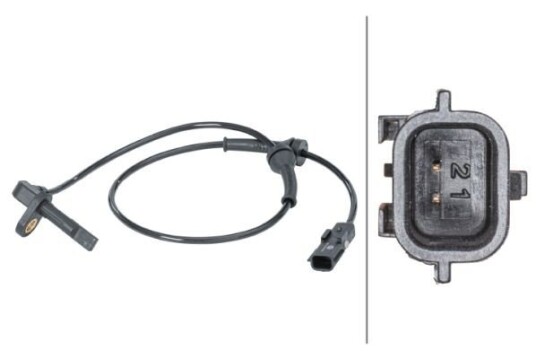 Sensor, ABS HELLA 6PU 012 679-911
