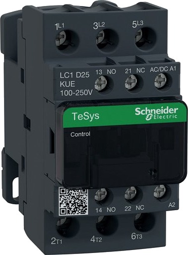Schneider Electric LC1D25KUE Kontaktor 11 kW 25 A 100 250 V Elfordeling & strømforsyning