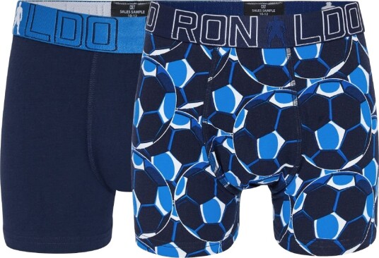 Ronaldo Boxershorts 2 pack Navy/Blå m. Trykk JBS 10 12 år 140 152 Boxershorts