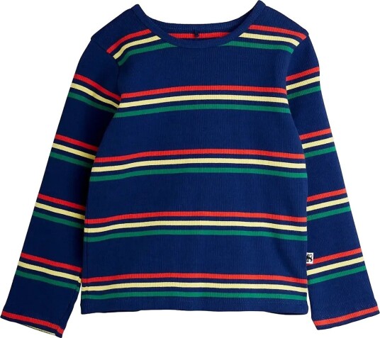 Mini Rodini Multi Color Stripe Ls Tee MULTI 92/98