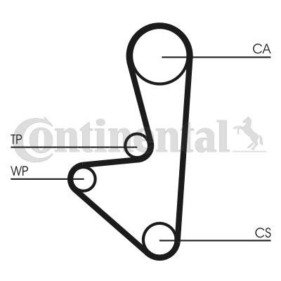 Vannpumpe + tannremmsett CONTITECH CT744WP1 Vannpumpe + tannremmsett CONTITECH CT744WP1
