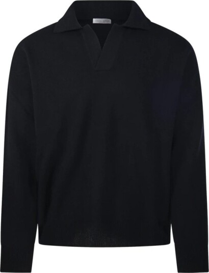 Roberto Collina Herre Strikkevarer Svart 2XL, Roberto Collina Herre Strikkevarer Svart 2XL,