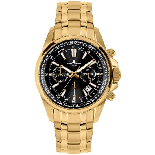 Jacques Lemans Liverpool 1-2117M - Herre - 44 mm - Analog - Kvarts urverk - Mineralglas