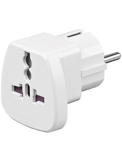 Pro Travel adapter to CEE7/7 - White Pro Travel adapter to CEE7/7 - White