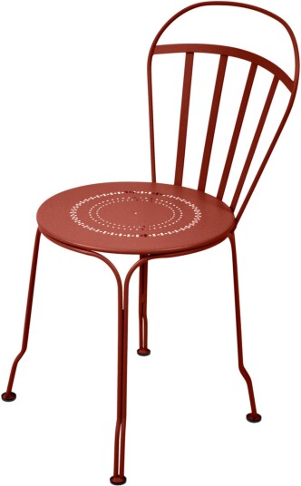 Fermob - Louvre Chair Red Ochre 20 - Utendørs Spisebordstoler - Rød - Metall Fermob - Louvre Chair Red Ochre 20 - Utendørs Spisebordstoler - Rød - Metall
