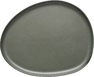Aida Raw Organic Tallerken 24 x 21 cm Northern green