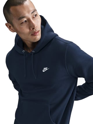 Nike Club Pullover Fleece Hoodie Blå M Nike Club Pullover Fleece Hoodie Blå M