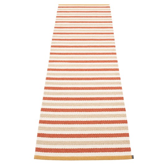 Pappelina Teo gulvteppe 70 cm x 240 cm, brick/beige/vanilla