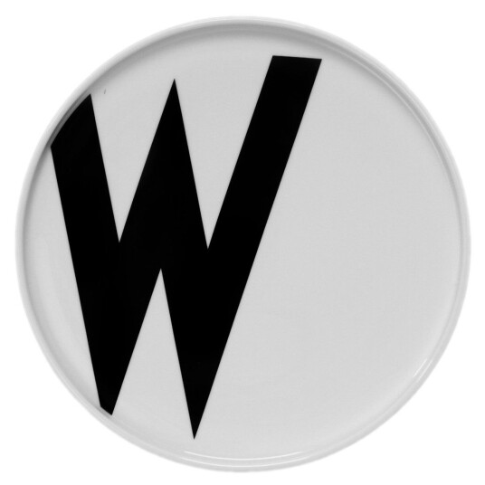 Design Letters tallerken W Design Letters tallerken W
