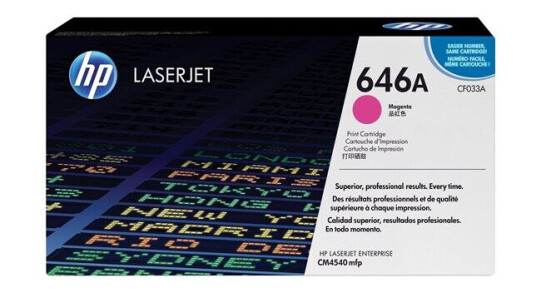 HP 646A / CF033A Magenta Toner - Laser toner Rød