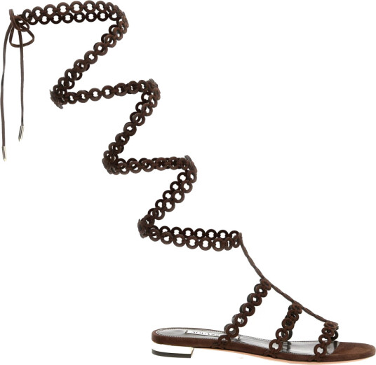 Aquazzura Dame Sko Brun 36 EU,
