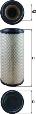 Luftfilter MAHLE ORIGINAL LX 2959