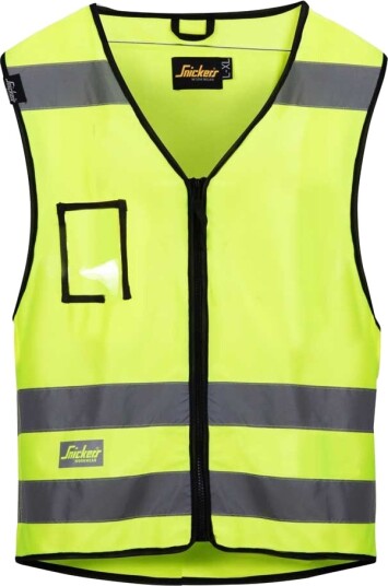 Snickers Workwear 9153 Vest varsel , gul Str. L/XL Snickers Workwear 9153 Vest varsel , gul Str. L/XL