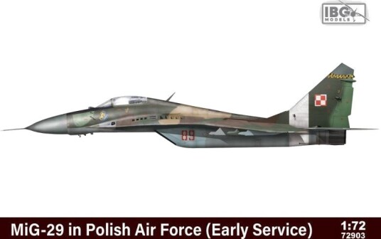 IBG Mig-29 Polsk jagerfly byggesett Limited Edition 1:72 IBG Mig-29 Polsk jagerfly byggesett Limited Edition 1:72