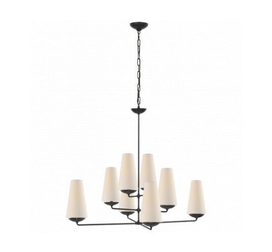Fontaine Large Offset Chandelier Black Fontaine Large Offset Chandelier Black