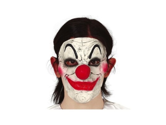 Fiesta Hvid Klovn Maske
