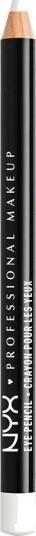 NYX Professional Makeup Slim Eye Pencil 906 White Eyes Eyeliner Makeup Skjønnhet