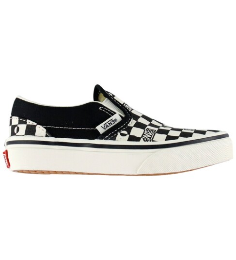 Vans Sko Classic Slip On Geografisk sjekk Svart/Hvit Vans 31 Sko