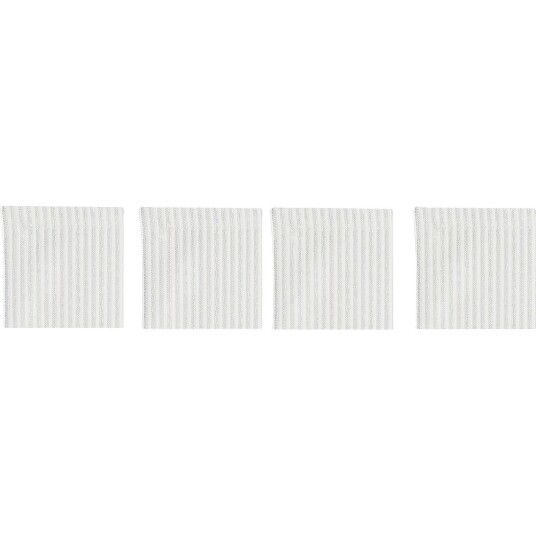 Diyti Narrow Stripe Glassunderlag 10x10 cm 4 pk Hvit