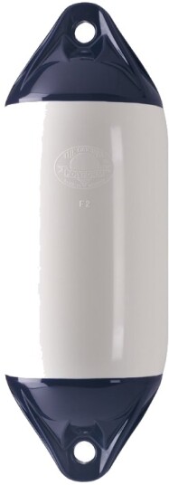 Polyform Fender F serie hvit m/blå ender F2 610 mm 220 28 mm 16 l Polyform Fender F serie hvit m/blå ender F2 610 mm 220 28 mm 16 l
