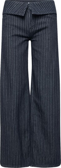 Mango Teen Wide Leg Pinstriped Jeans OPEN BLUE 40