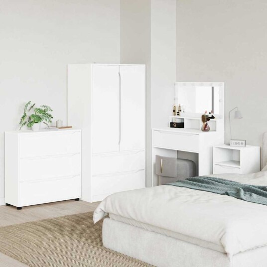 Oppbevaringsskap Hvit 80 x 31 x 81 cm Konstruert tre