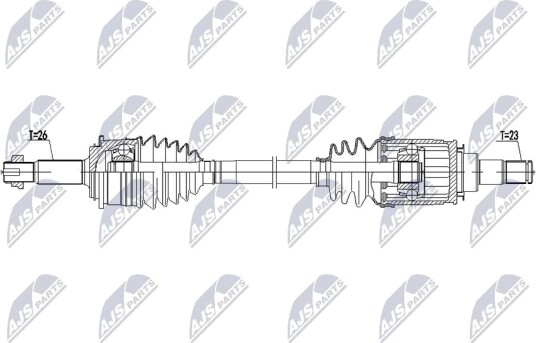 NTY NPW TY 248 Drivaksel NTY NPW TY 248 Drivaksel