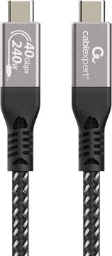 Usb-Kabel Gembird Usb 4 Type-C Power Delivery (Pd) For Lading Og Data 0,5 M Svart