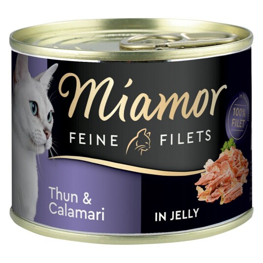Miamor Fine Fileter 6 X 185 G Tunfisk & Calamari I Gelé