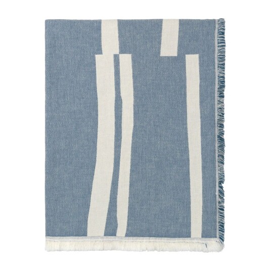 Elvang Denmark Lyme Grass pledd 130 x 180 cm Blue