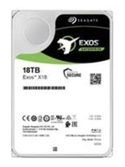 Seagate Exos X18 18TB SAS Harddisk 7200RPM 256MB Cache Intern Seagate Exos X18 18TB SAS Harddisk 7200RPM 256MB Cache Intern