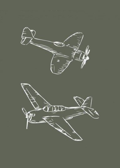 Namly Design Plakat Vintage Flyskisse POSTERVYDHEF