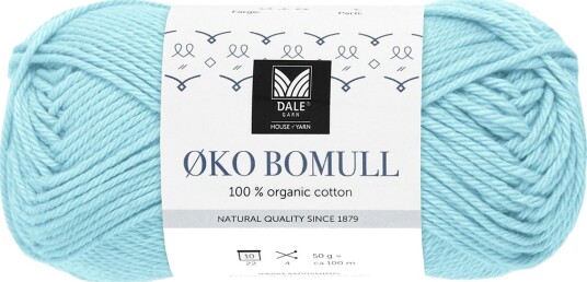Økologisk Bomull - 308 Karibisk Blå Blå