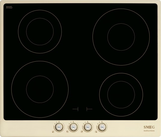 Smeg Cortina 60 cm Induksjonstopp med Touch Kontroll and Boostfunksjon - Beige Smeg Cortina 60 cm Induksjonstopp med Touch Kontroll and Boostfunksjon - Beige