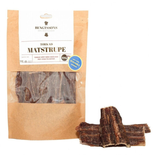 Bengtssons Hundemat Matstrupe 70g - Naturlig Tyggebein til Hund Bengtssons Hundemat Matstrupe 70g - Naturlig Tyggebein til Hund